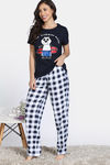 Zivame Farm Lore Knit Cotton Pyajama Sets - Estate Blue — thumbnail 3